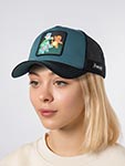 Бейсболка CAPSLAB арт. CL/PKM6/1/CT/STA Pokemon Bulbasaur, Charizard and Squirtle (бирюзовый / черный)